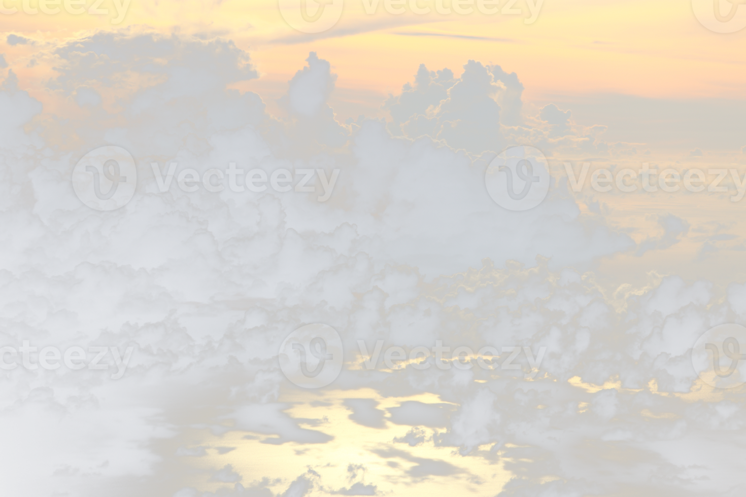 Nube en la atmósfera del cielo desde el avión, fuera de las ventanas hay un cielo de cúmulos de nubes y un cielo bajo el sol. la vista desde arriba de la nube es hermosa con el clima de fondo abstracto a alto nivel png