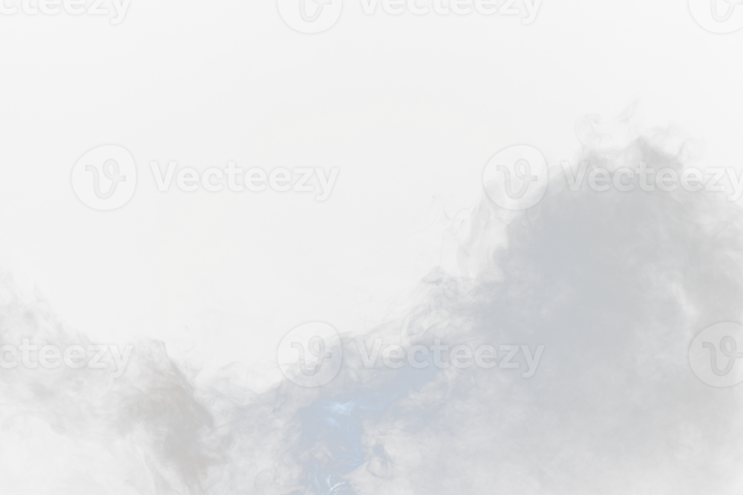 Dense Fluffy Puffs of White Smoke and Fog on transparent png Background, Abstract Smoke Clouds, Movement Blurred out of focus. Smoking blows from machine dry ice fly fluttering in Air, effect texture