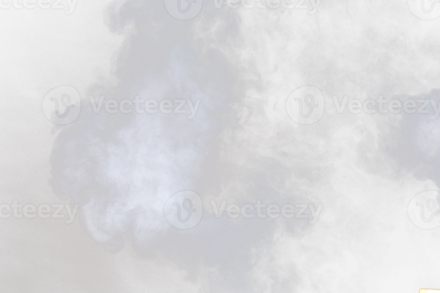 Dense Fluffy Puffs of White Smoke and Fog on transparent png Background, Abstract Smoke Clouds, Movement Blurred out of focus. Smoking blows from machine dry ice fly fluttering in Air, effect texture