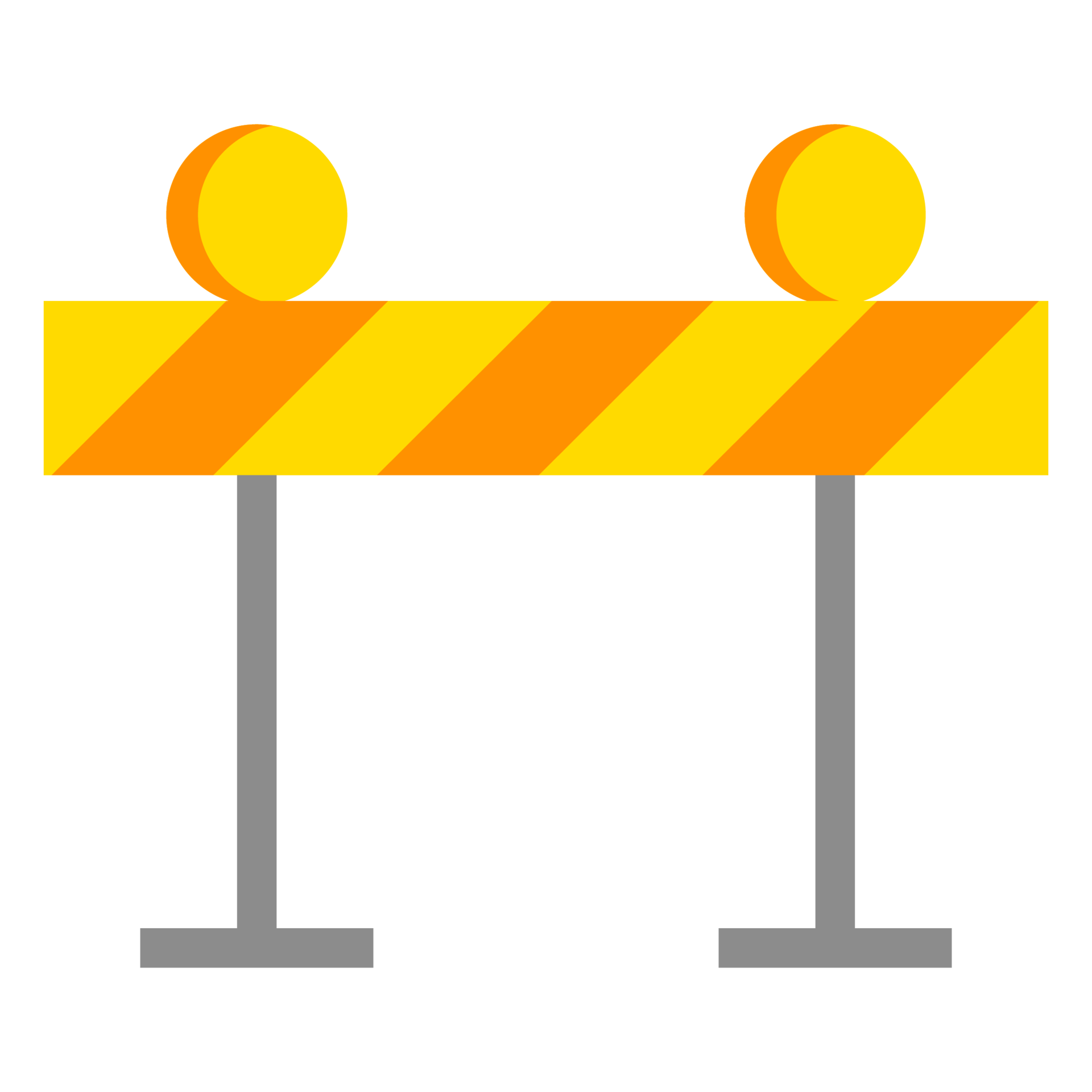 Construction Barrier Icon Flat Design 10884671 Png 