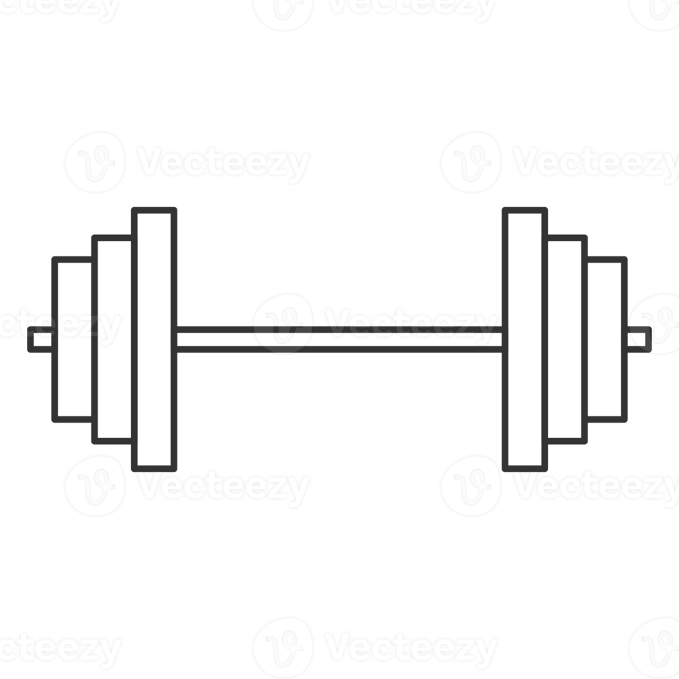 Weight Lifting Icon in outline style png