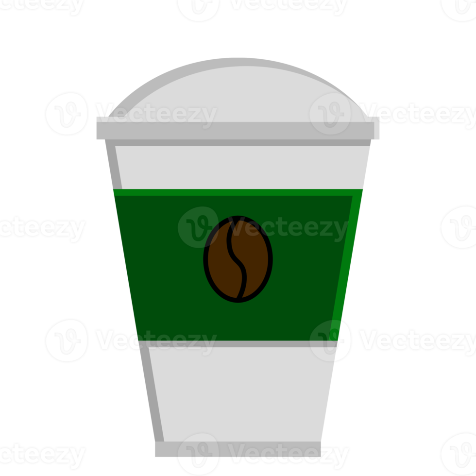 iced coffee cup flat design png