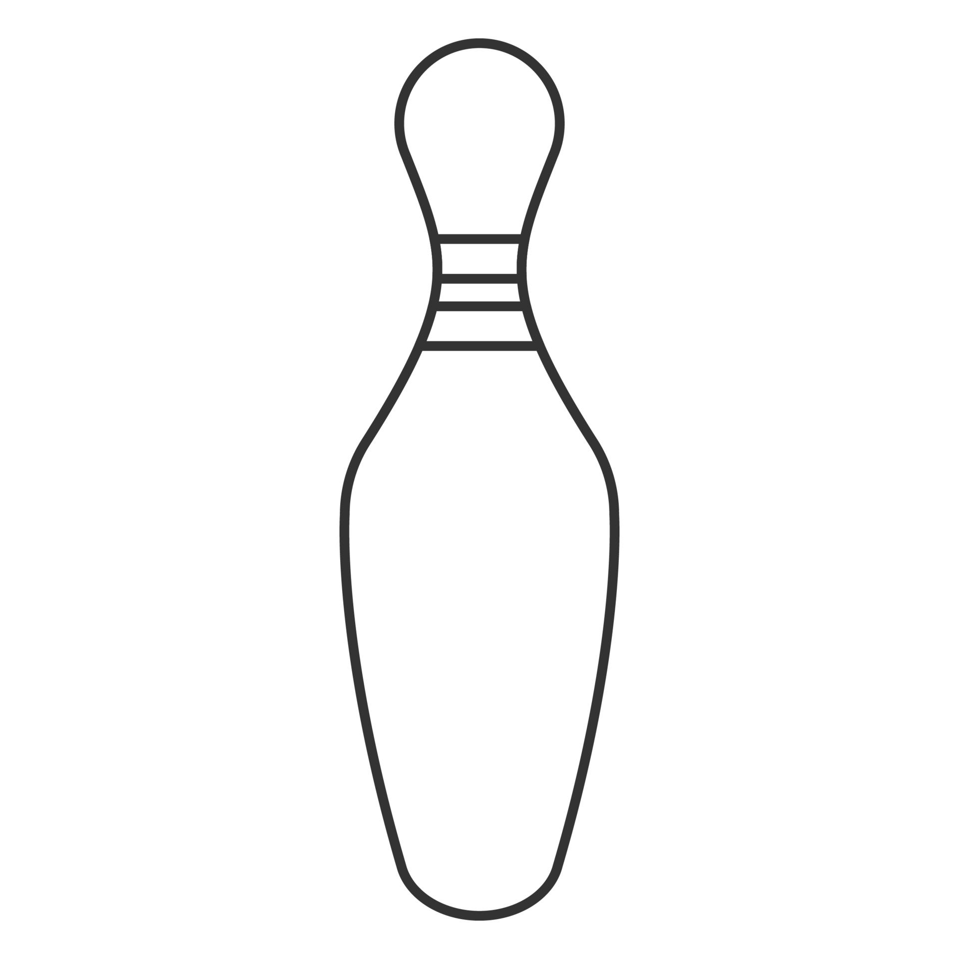 Bowling pin Icon in outline style 10884744 PNG