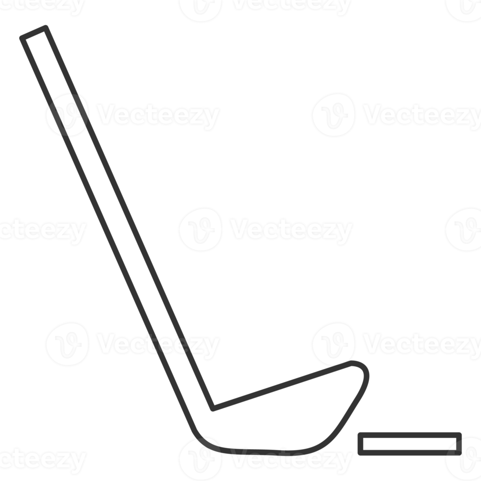 ícone de hóquei no gelo no estilo de estrutura de tópicos png