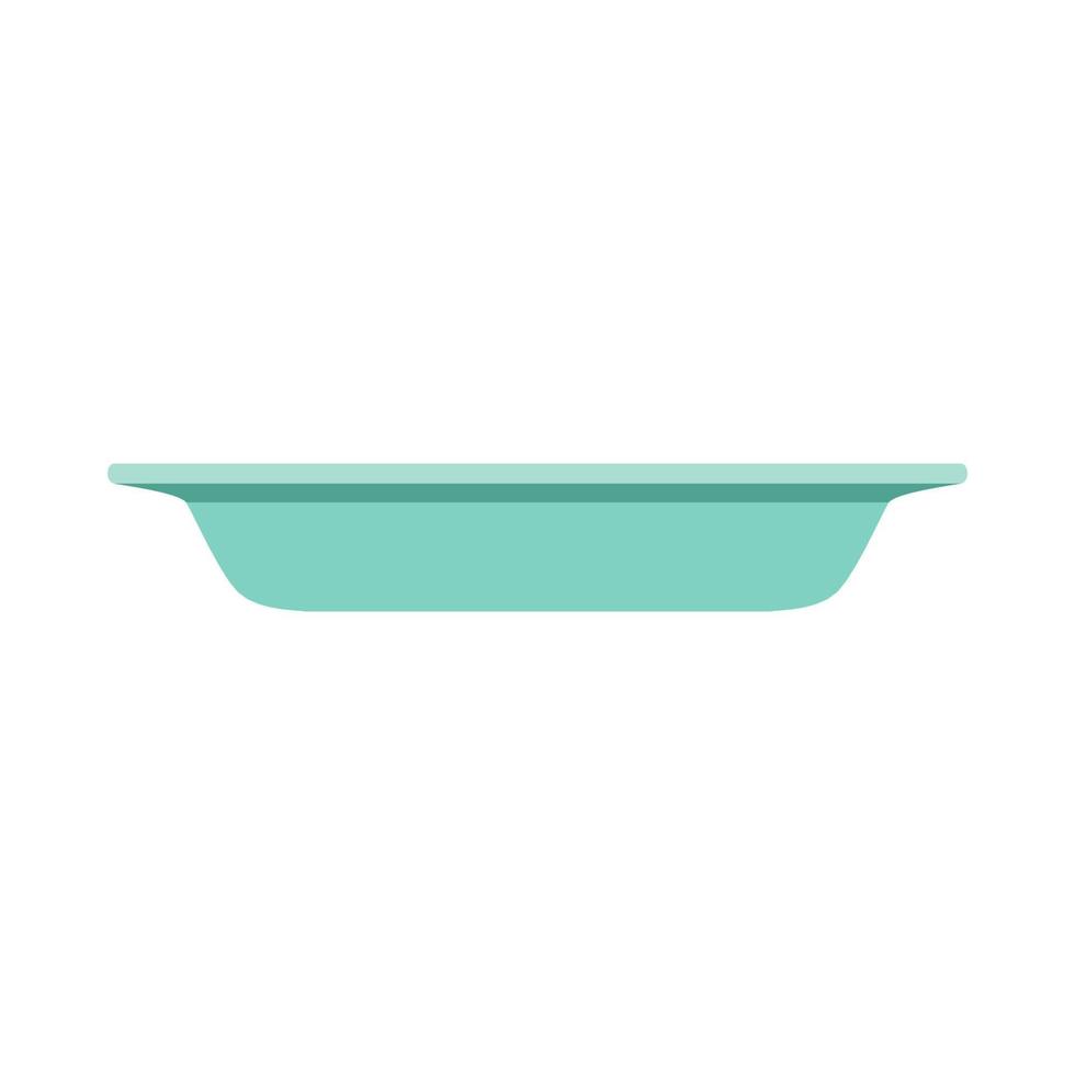 Bowl design dinner lunch cuisine vector icon. Food menu ceramic plate object