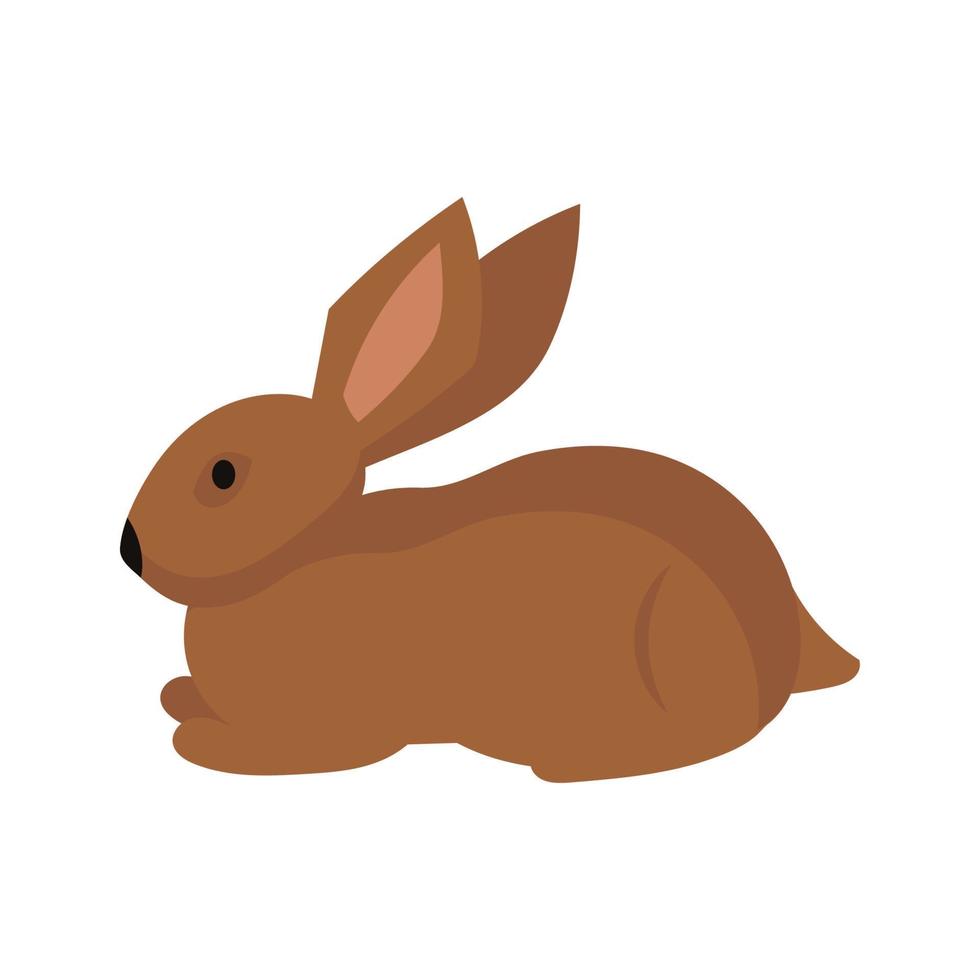 mascota de conejito de dibujos animados de conejo o liebre. icono animal y raza de granja pascua. Ilustración de vector blanco aislado de roedores y adorable animal peludo. Dibujo fauna silvestre y zoo conejo signo fauna