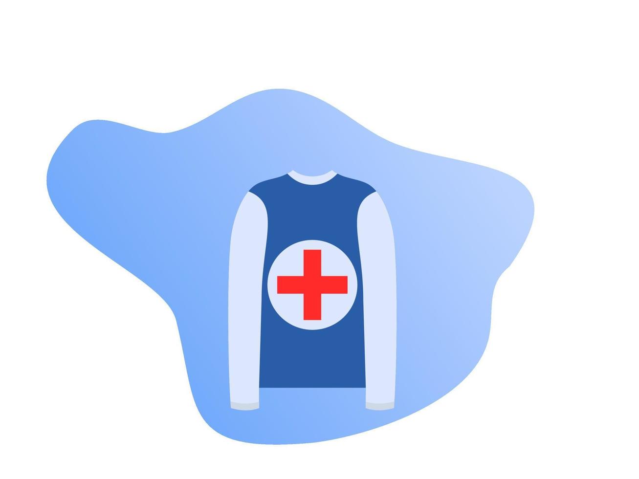 flat design happy red cross day vector