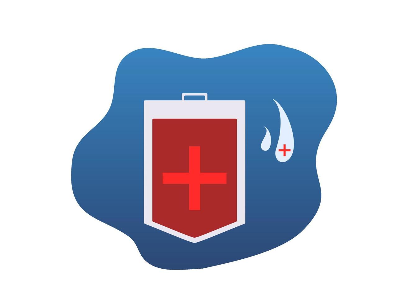 flat design happy red cross day vector