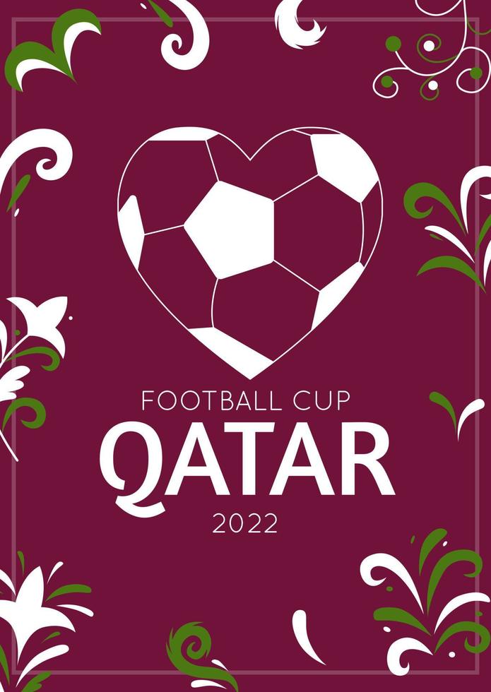 Football cup 2022. Football championship. Flat vector illustration