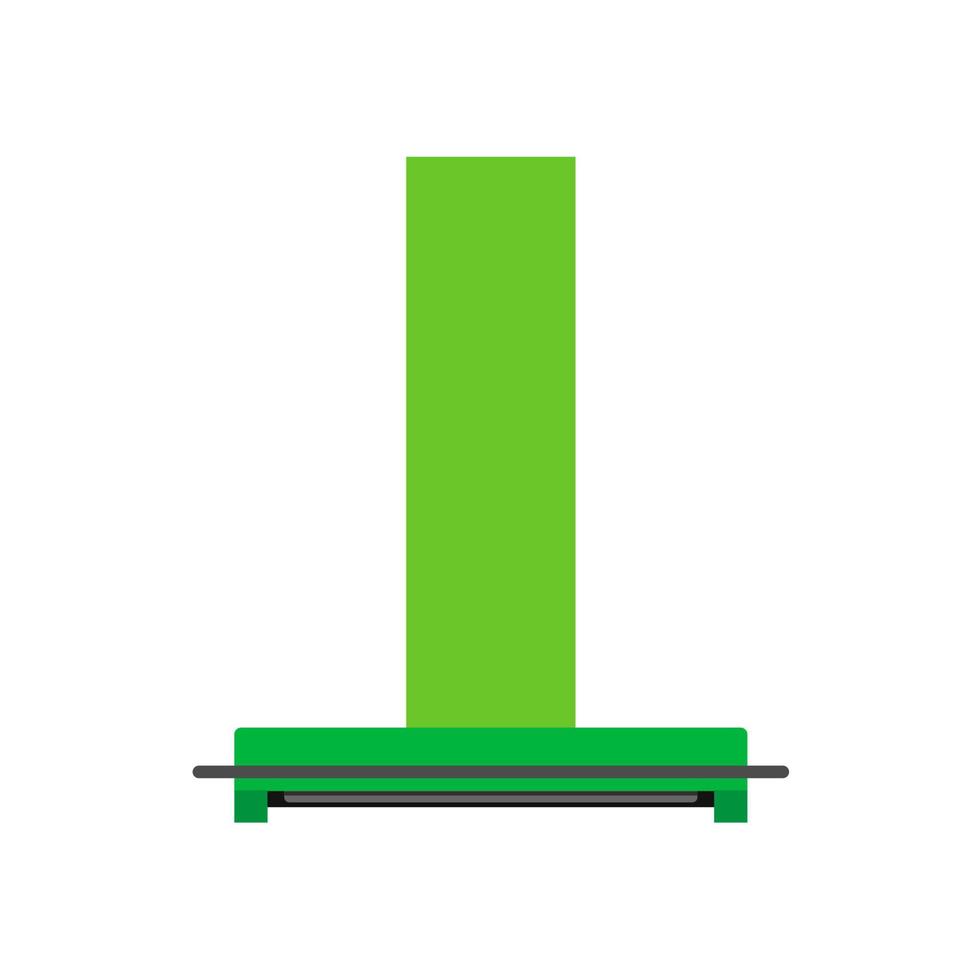 Kitchen hood air extractor filter symbol. Flat icon ventilation isolated simple equipment white vector