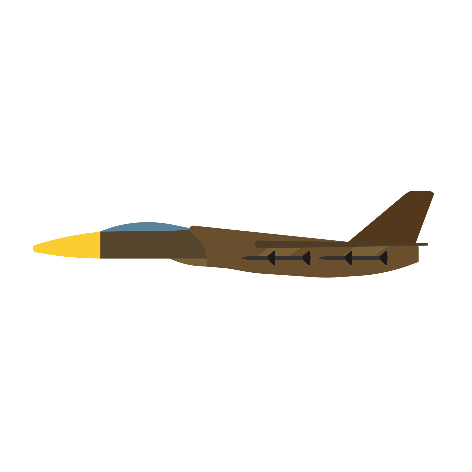 Military aircraft side view vector icon aviation fighter jet. War plane  isolated bomber force. Cartoon navy warfare machine 10885692 Vector Art at  Vecteezy