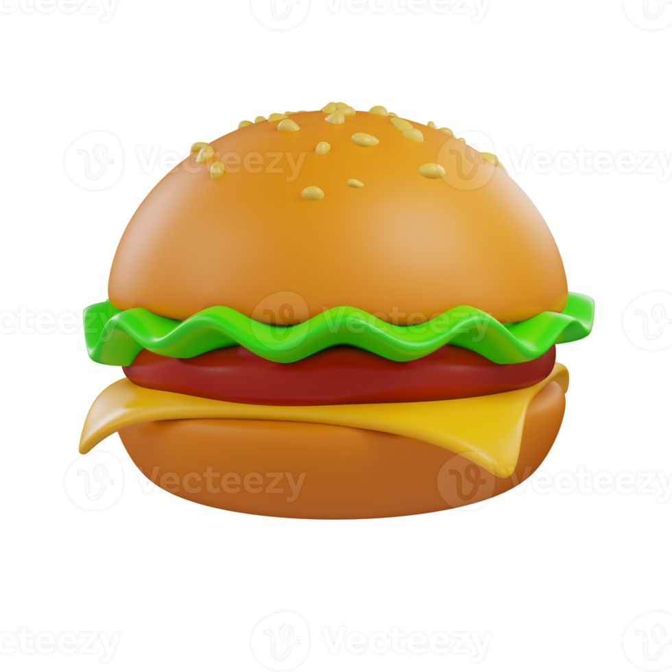 fast food 3d rendering illustration png