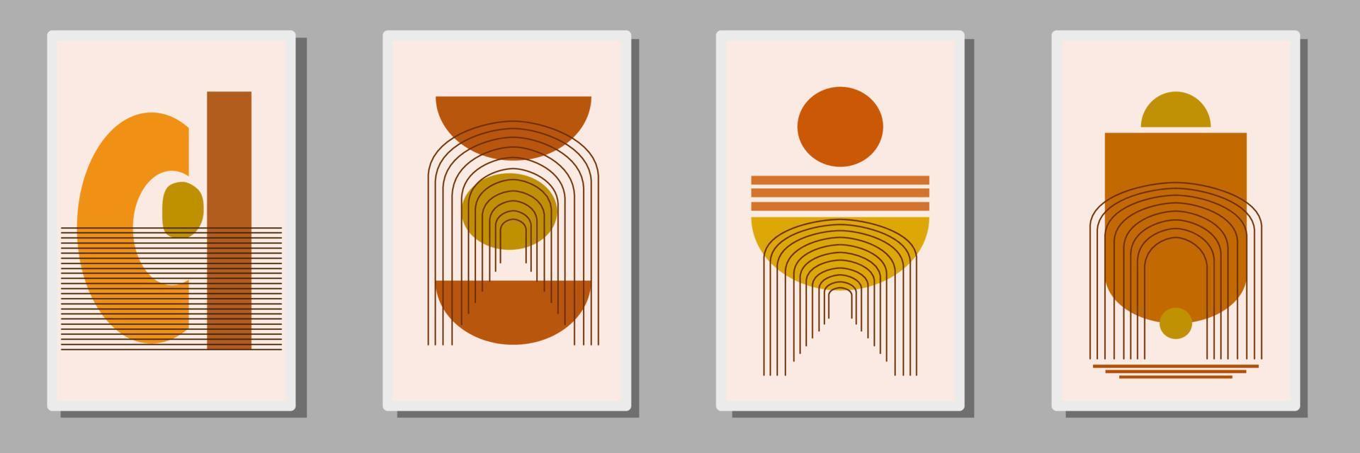 minimalist geometric abstract wall art 10885797 Vector Art at Vecteezy