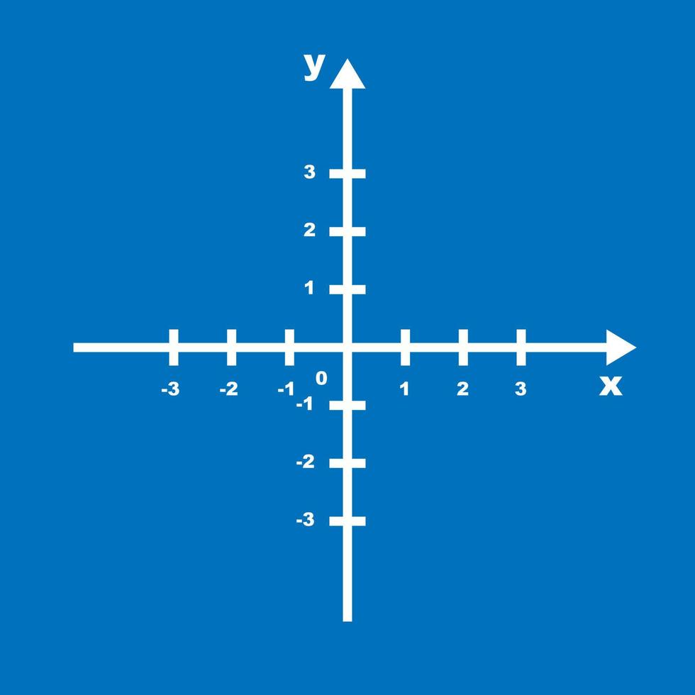 Cartesian coordinate system plane chart axis diagram white. Graph arrow data symbol direction illustration vector. Math plot function design vector