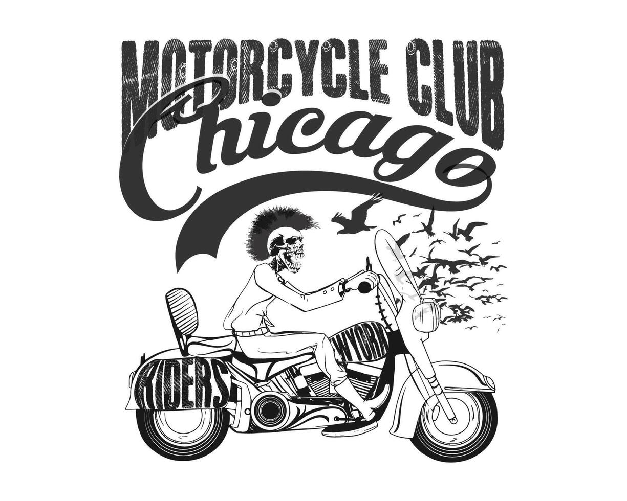 Vintage Motorcycle illustration vector
