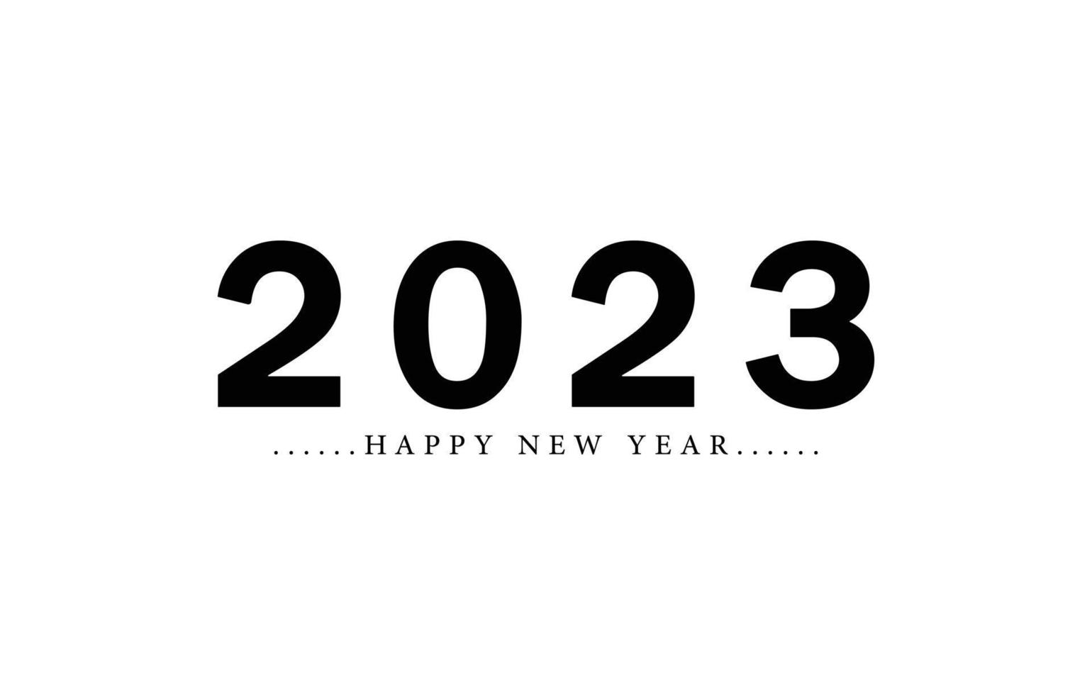 feliz año nuevo 2023 diseño de texto. portada del diario de negocios para 2023 con deseos. vector