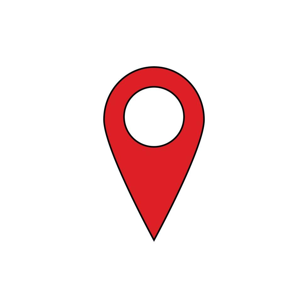 Location icon, gps marker symbol vector