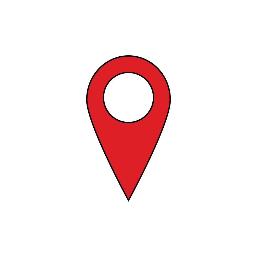 Location icon, gps marker symbol vector