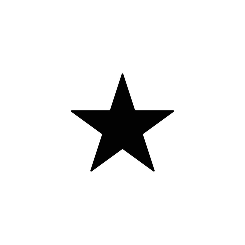 star icon with black color. eps 10. vector