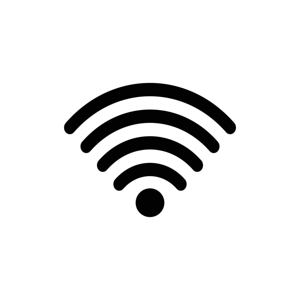 icono de wifi, vector de icono de wifi, en un moderno estilo plano aislado en fondo blanco.