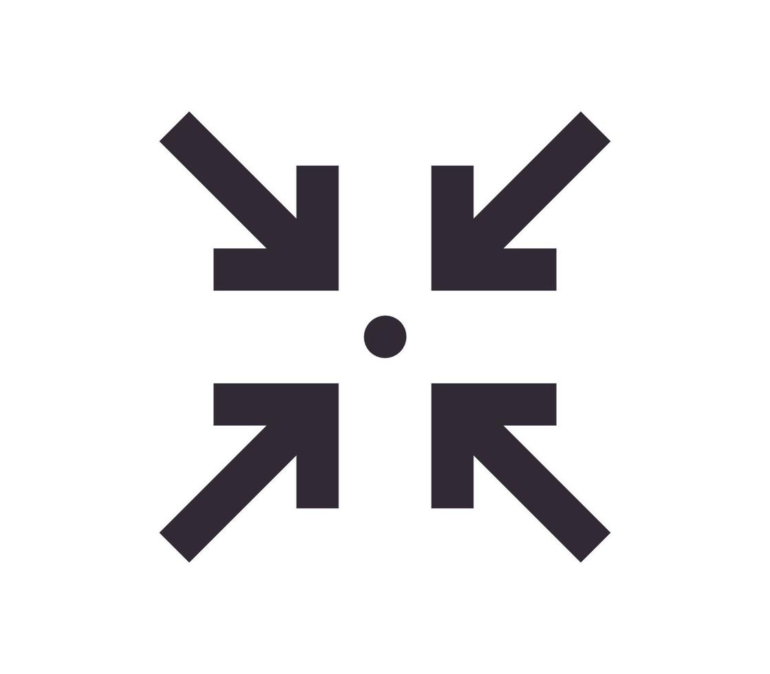 Scaling symbol and sizing arrow icon simple outline linear vector. vector