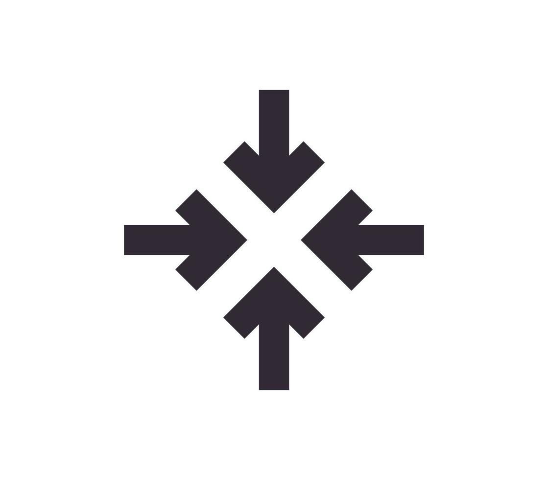 Scaling symbol and sizing arrow icon simple outline linear vector. vector