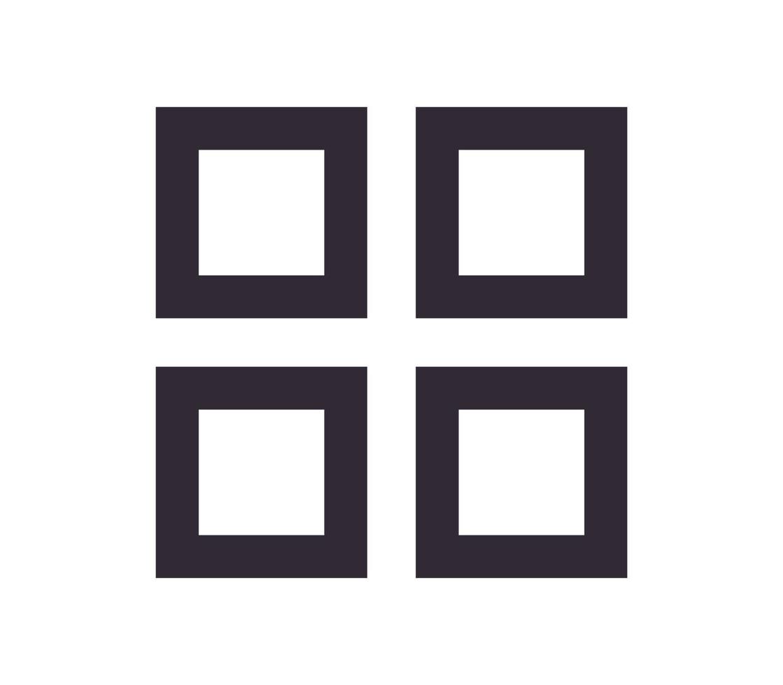 Mobile user interface navigation symbol and app icon simple outline linear vector. vector