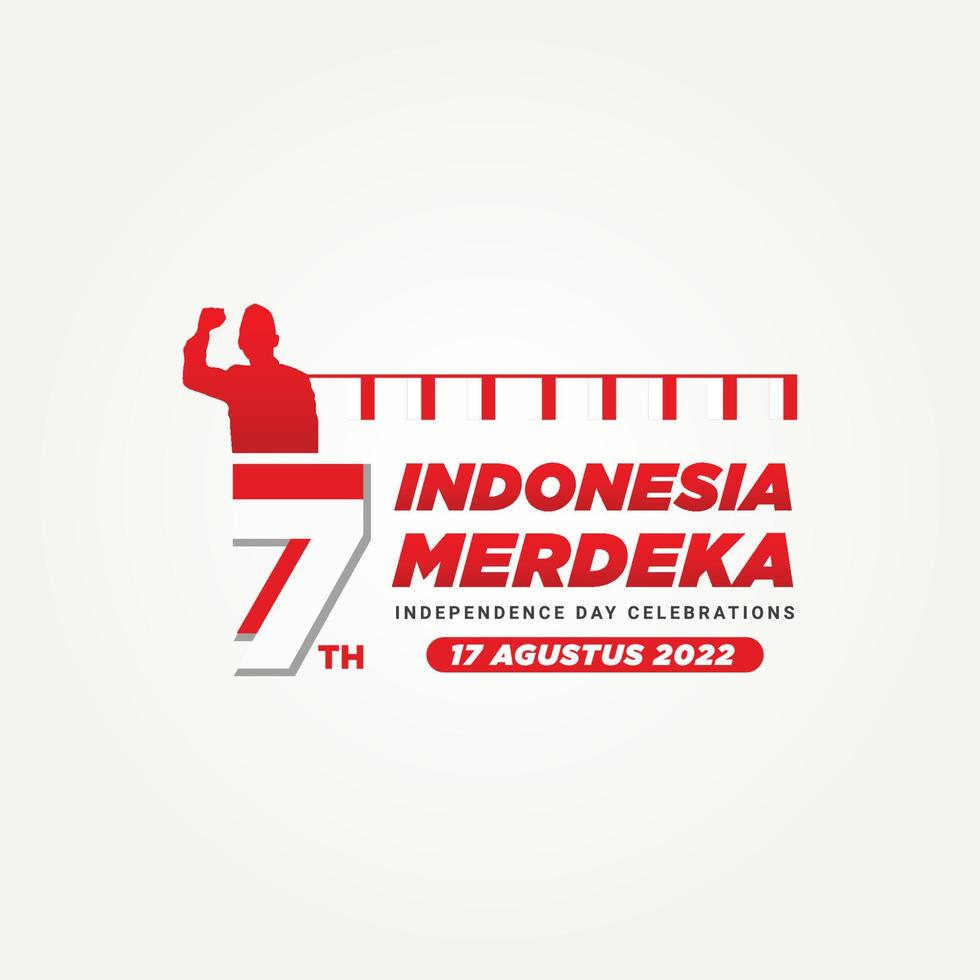 17 august happy Independence day of Indonesia template vector illustration design. greetings posters and banners concept