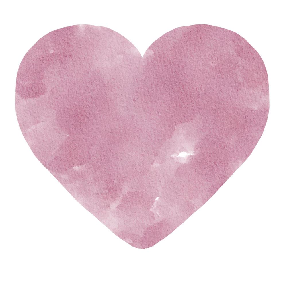 Pastel Pink Heart Watercolor Paint Stain Background photo