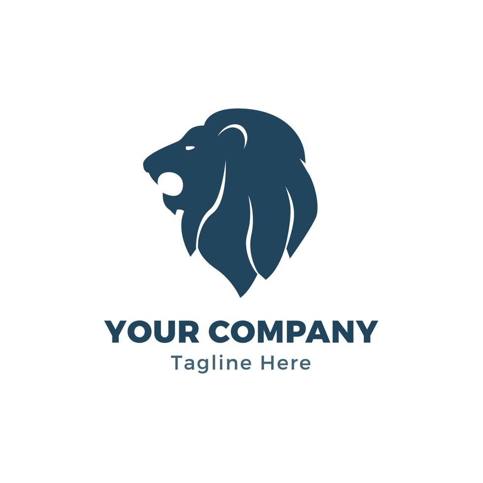 Lion Head Logo Template vector