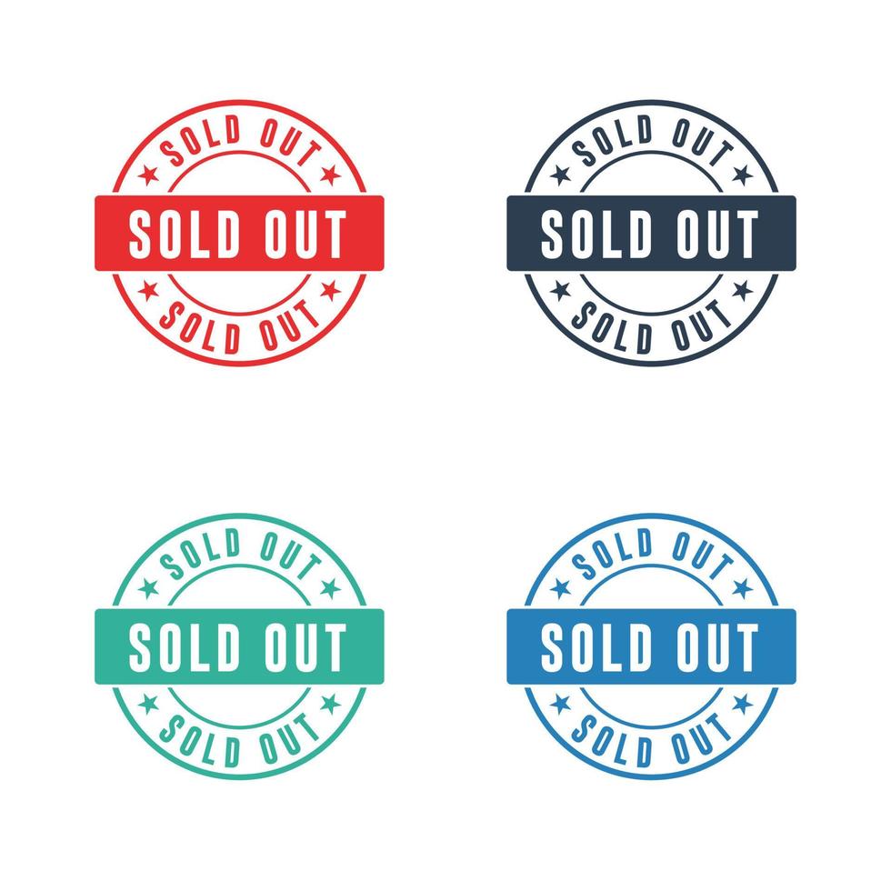 Sold Out Stamps vector