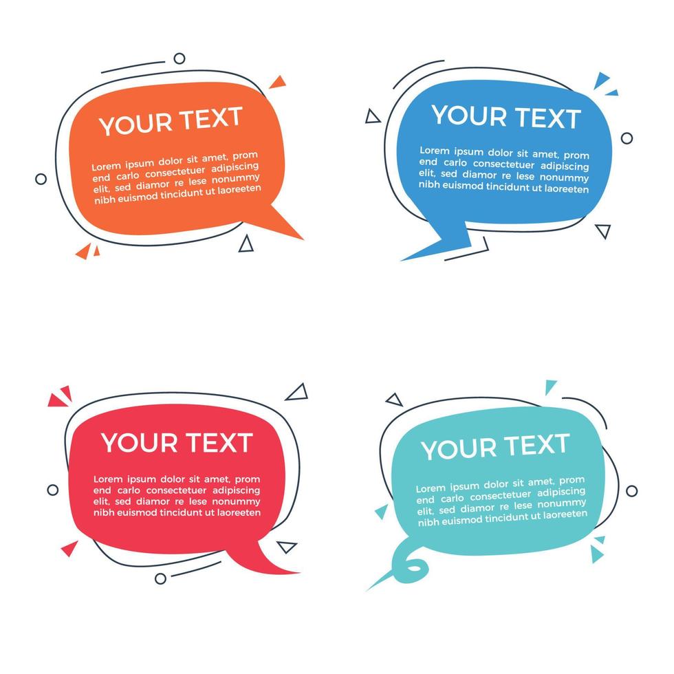 Speech Bubble with Text Space vector