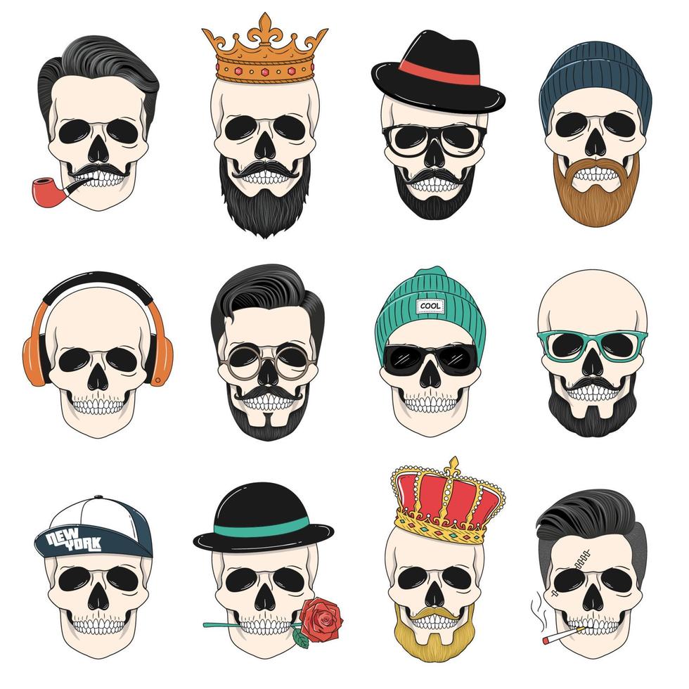 Skull illustration for t-shirt and other uses vector