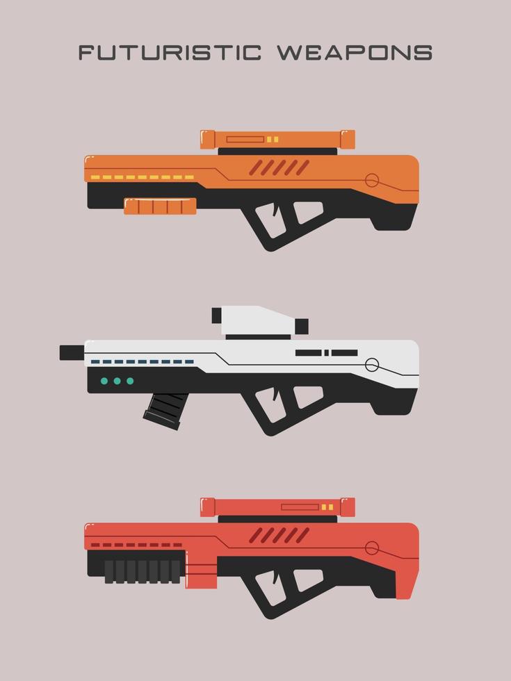 Futuristic Weapons - Sniper Rifle vector