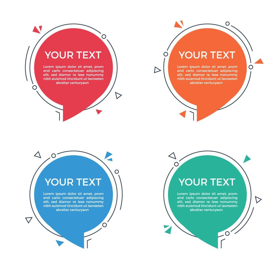 Circle Speech Bubble with Space for Text vector