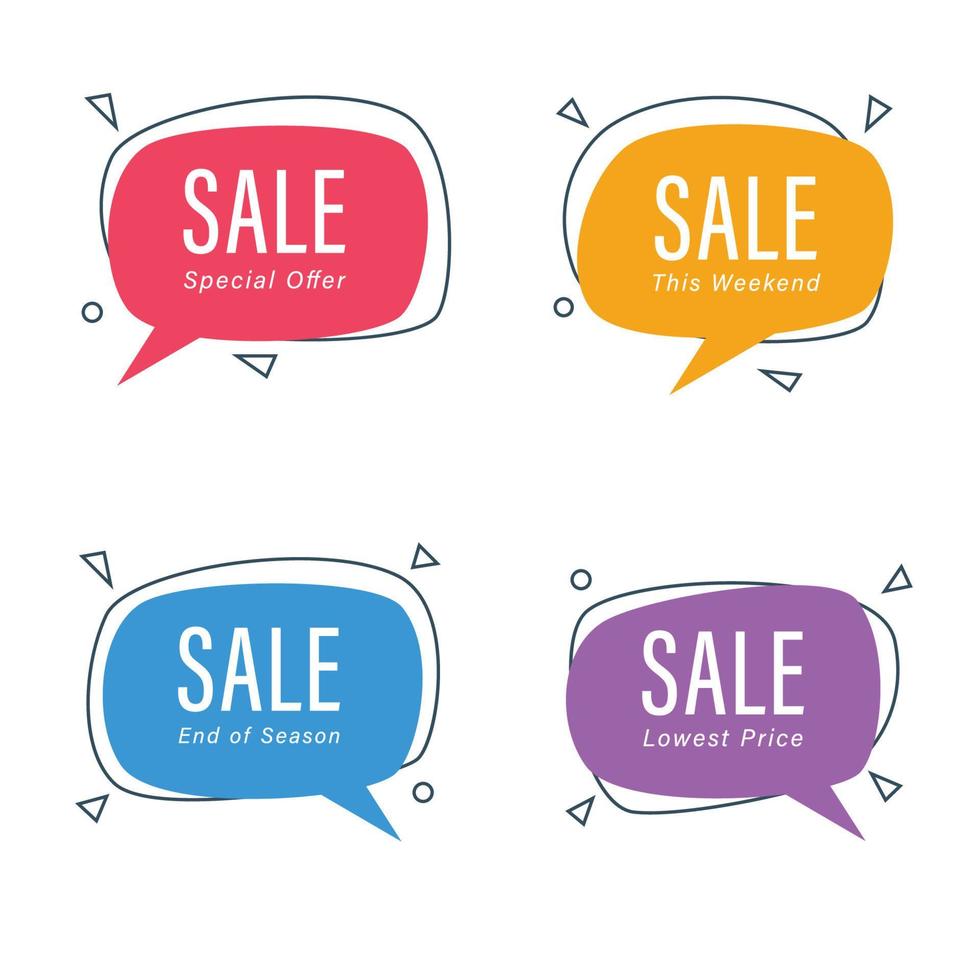 Sale Speech Bubble vector