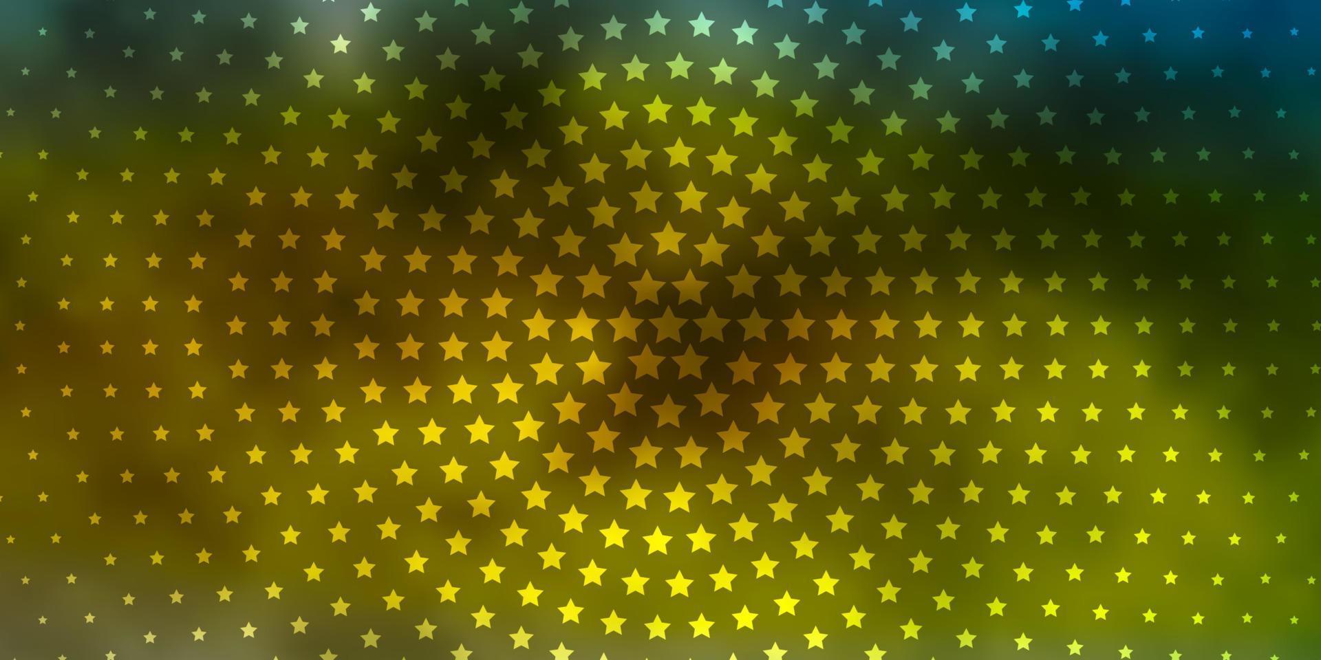 Light Blue, Yellow vector texture with beautiful stars.