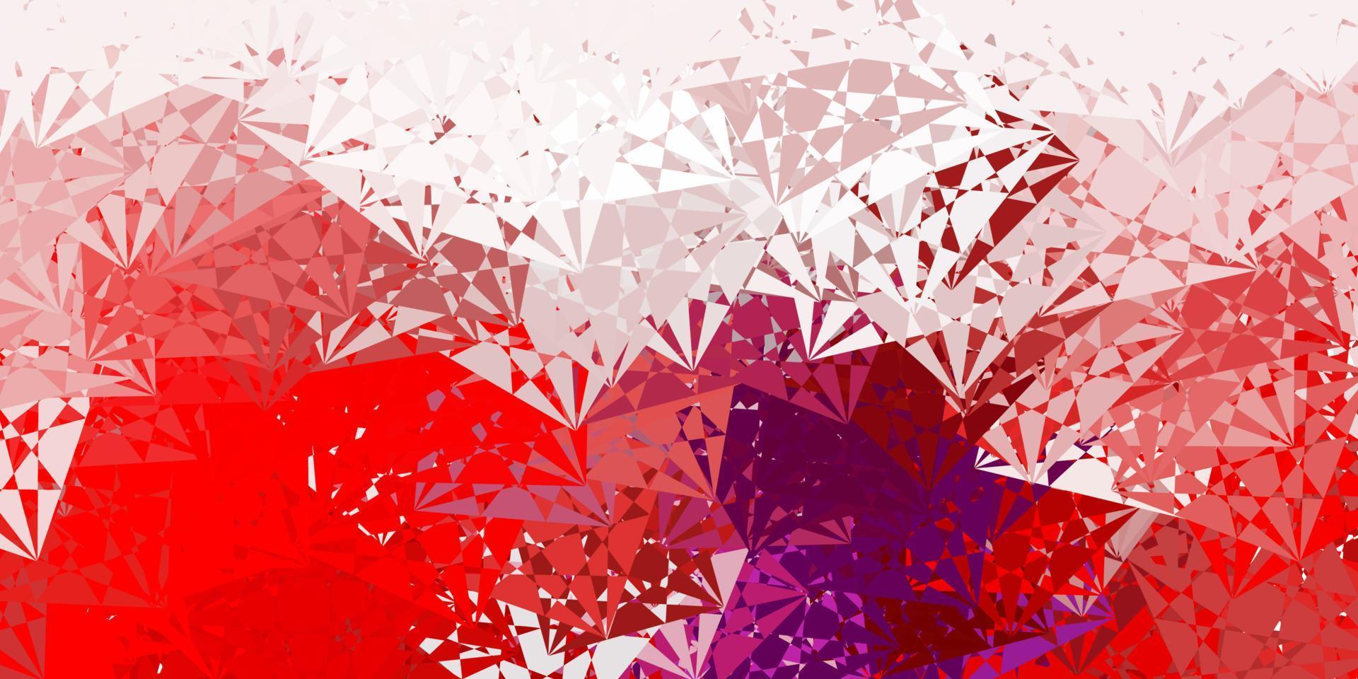 Light Pink, Red vector template with triangle shapes.