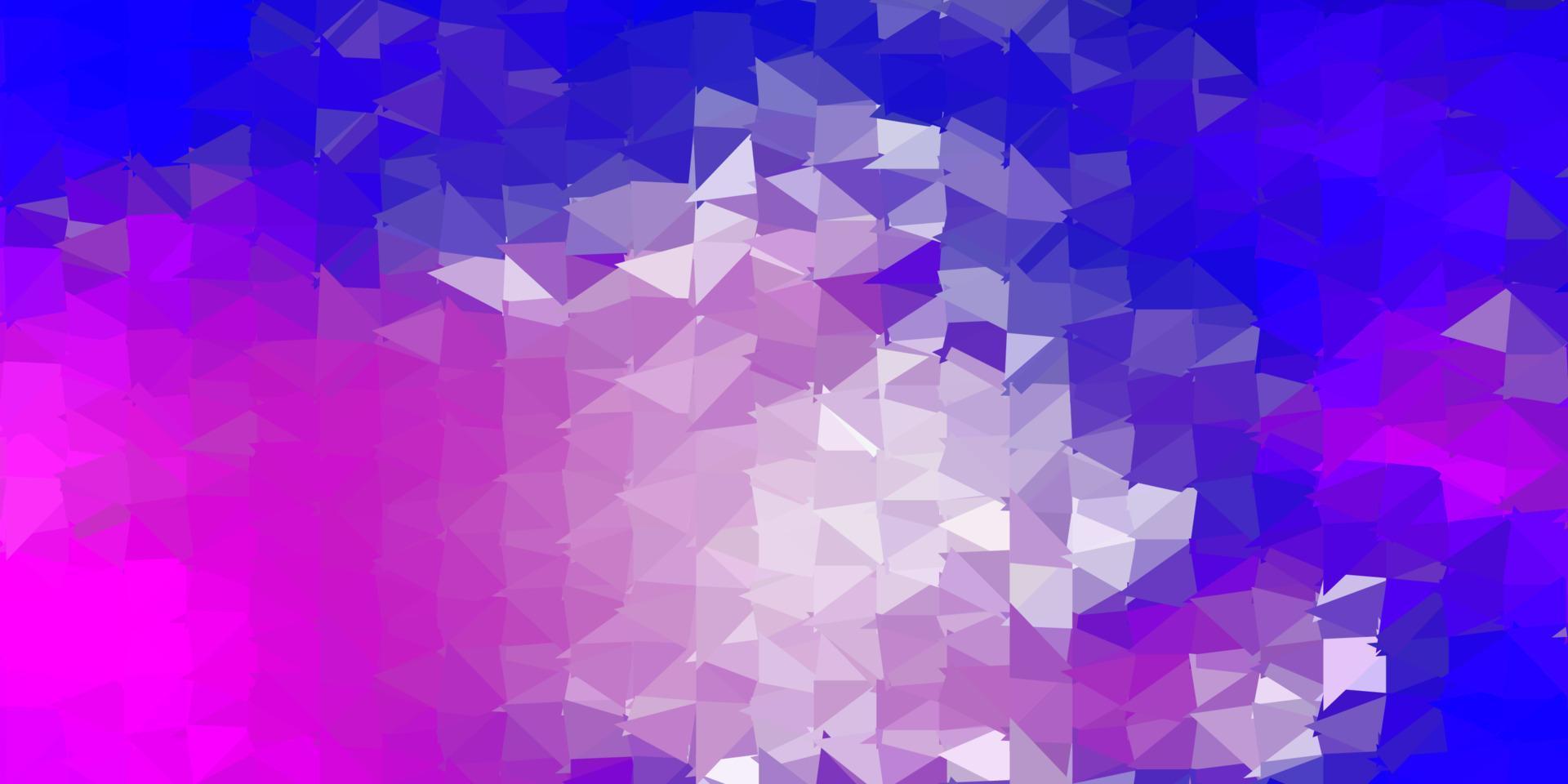 Light purple, pink vector gradient polygon wallpaper.