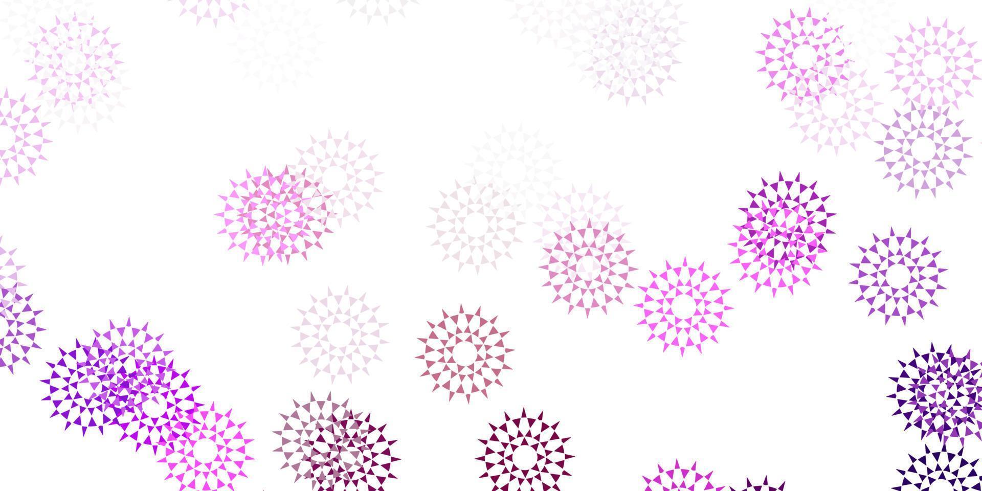 Light purple, pink vector natural backdrop with flowers.