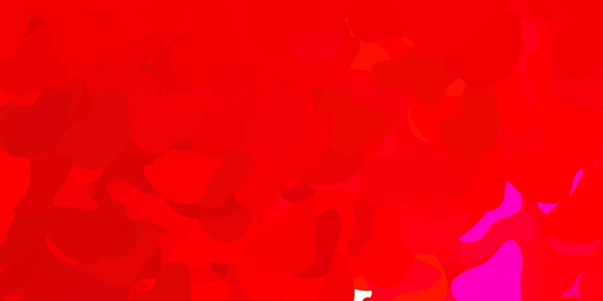 Dark red vector texture with memphis shapes.