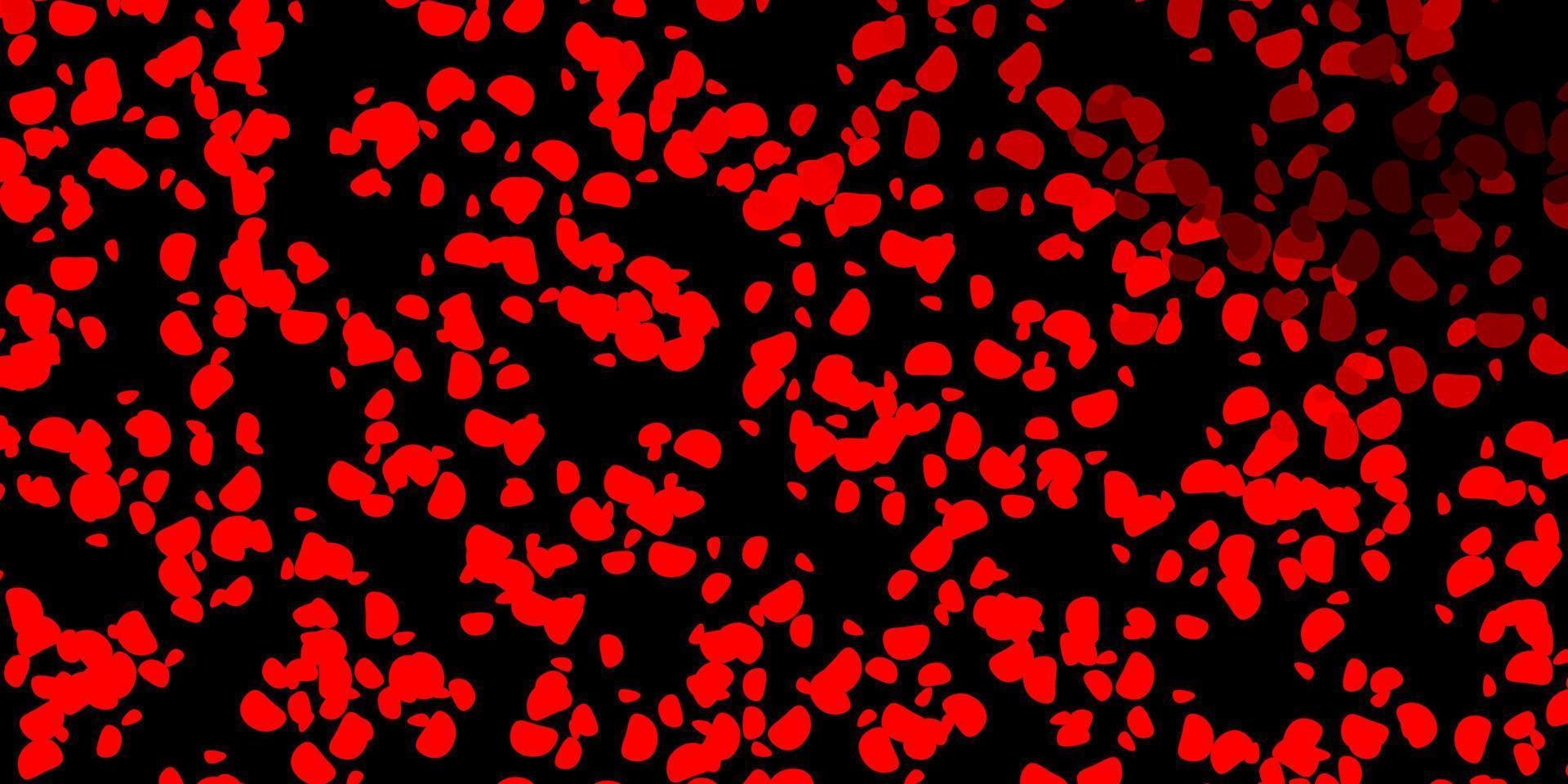 Dark red vector backdrop with chaotic shapes.