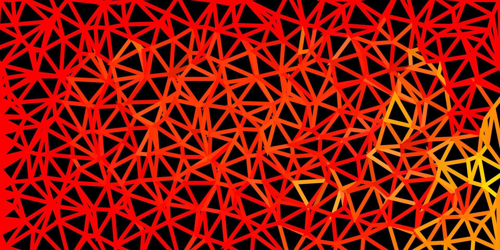 textura de triángulo de poli vector rojo claro, amarillo.