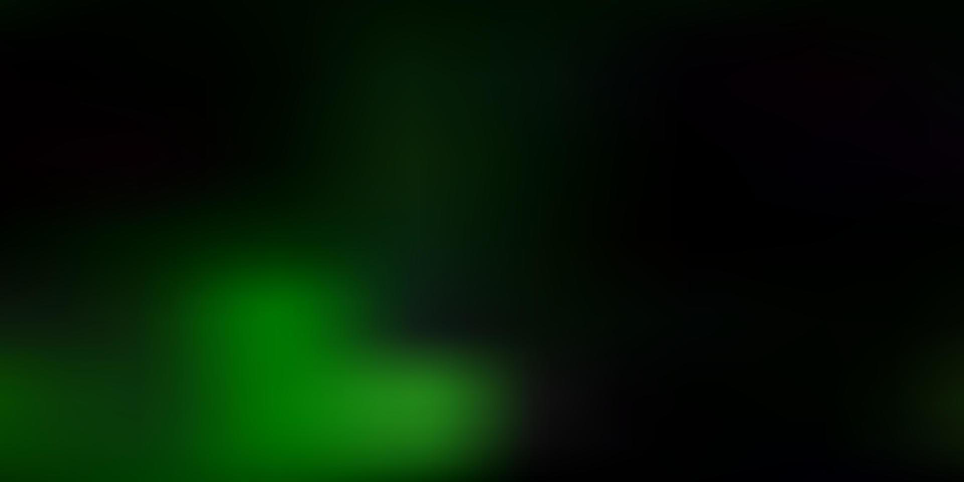 Dark green, yellow vector gradient blur backdrop.