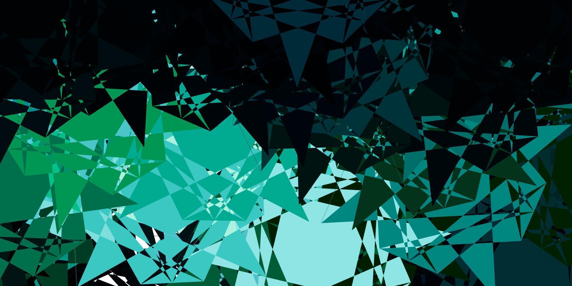 Light Blue, Green vector template with triangle shapes.