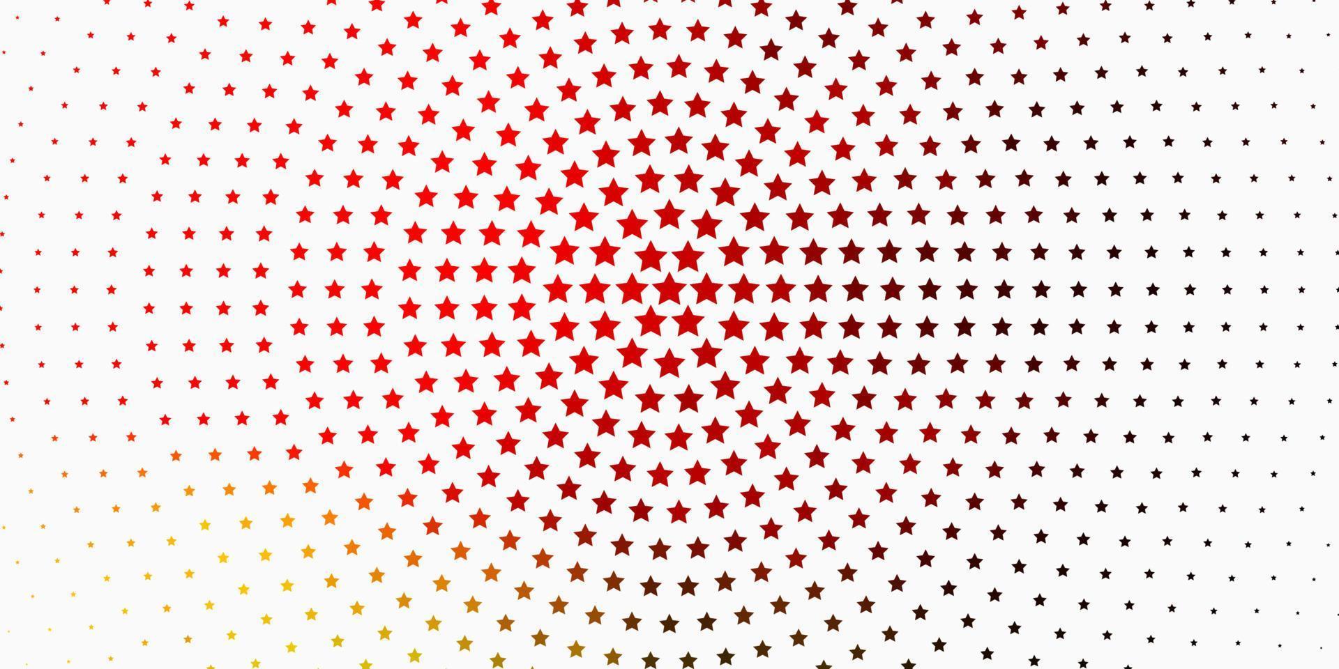 patrón de vector verde claro, rojo con estrellas abstractas.