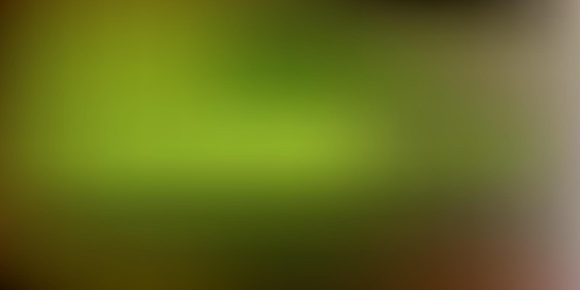 Fondo de desenfoque degradado de vector verde oscuro, amarillo.