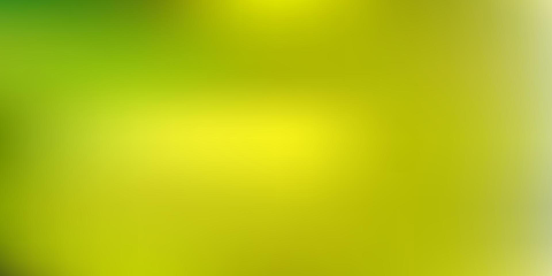 Light green, yellow vector abstract blur pattern.