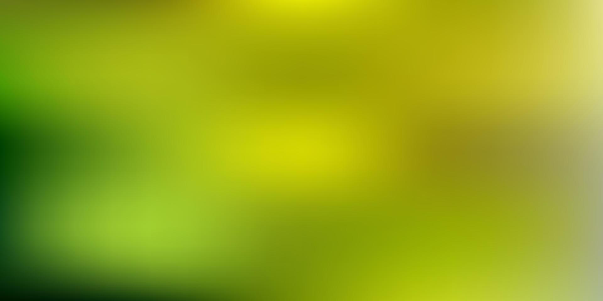 patrón de desenfoque degradado vector verde claro, amarillo.