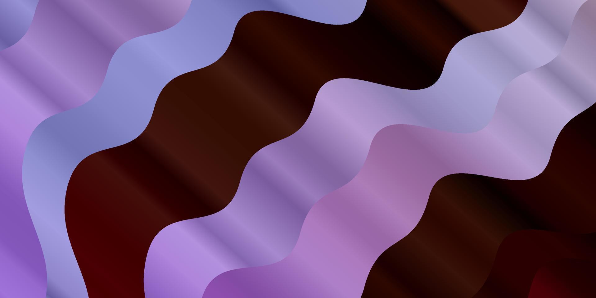 Telón de fondo de vector multicolor claro con líneas dobladas.